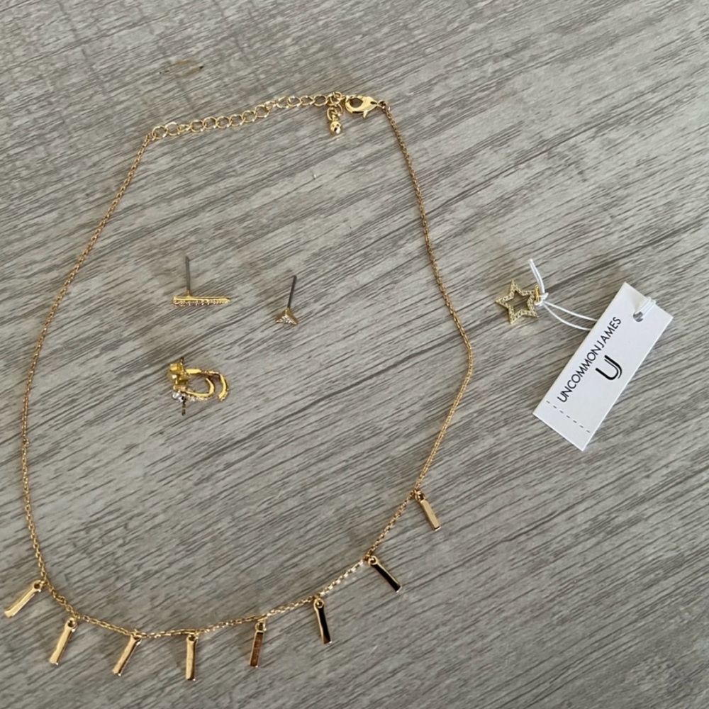 Uncommon James Dutches Necklace and Huggie Earrings Bundle - Picture 1 of 7